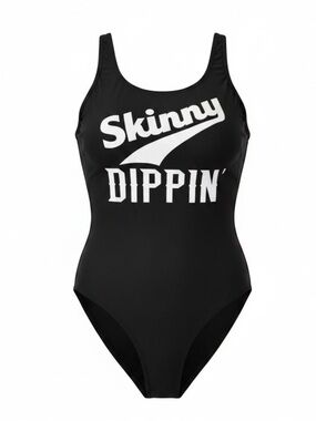 Skinny Dippin Black One-Piece Swimsuit